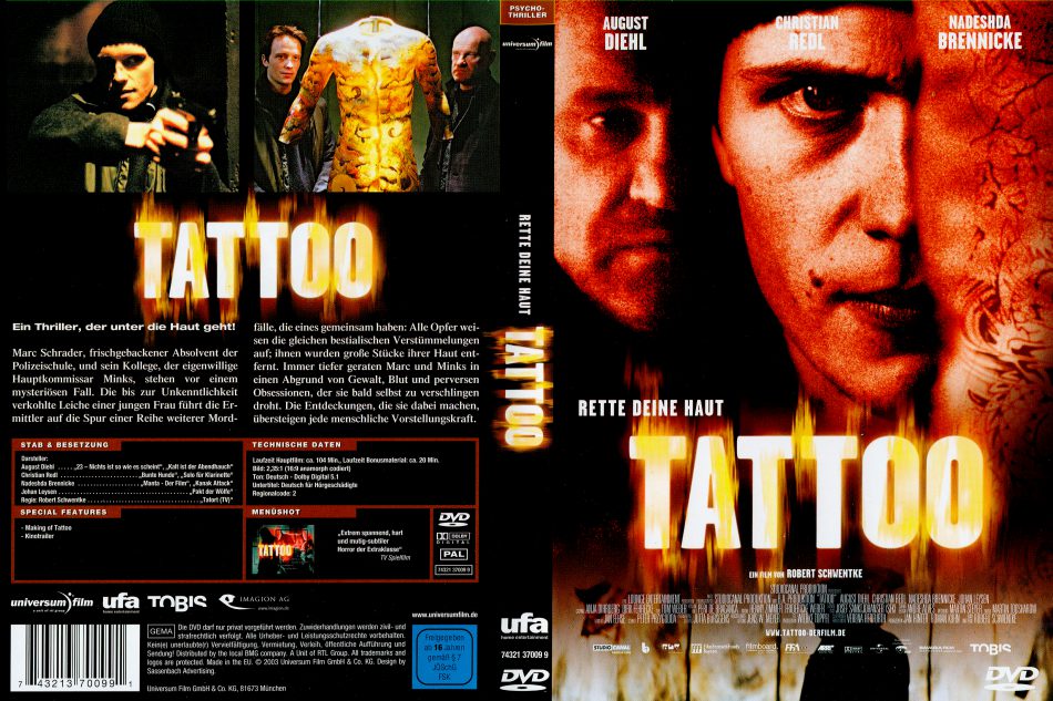 Kalt ist der abendhauch. Тату двд. DVD Tattoo. Тату DVD. Последняя Татуировка (DVD).