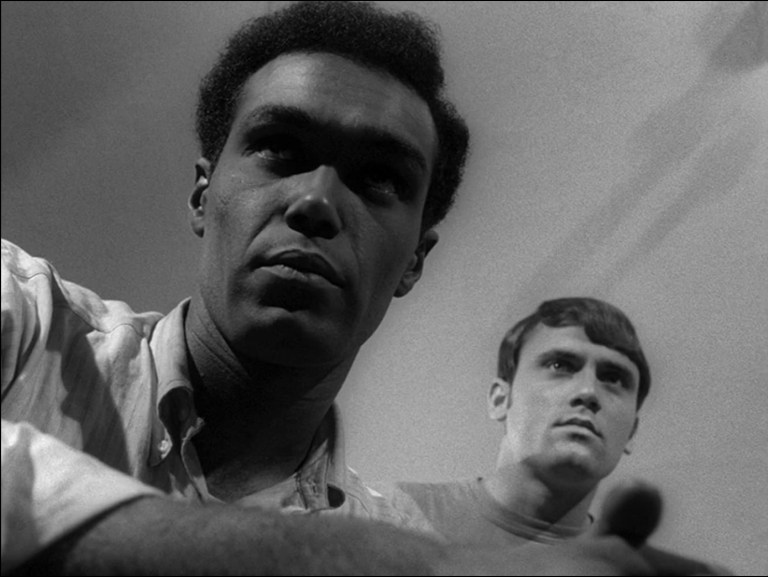 Duane Jones as Ben in Night of the Living Dead (1968).