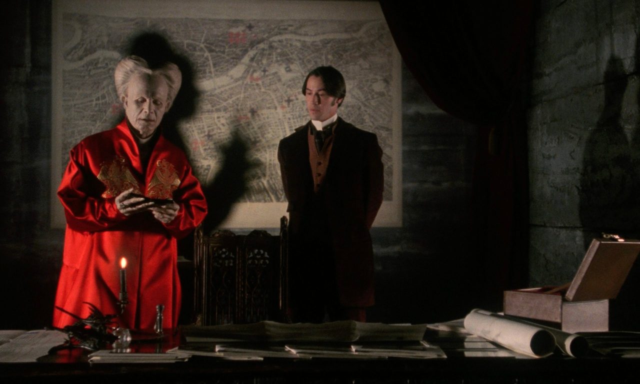 Gary Oldman and Keanu Reeves in Bram Stoker's Dracula (1992).