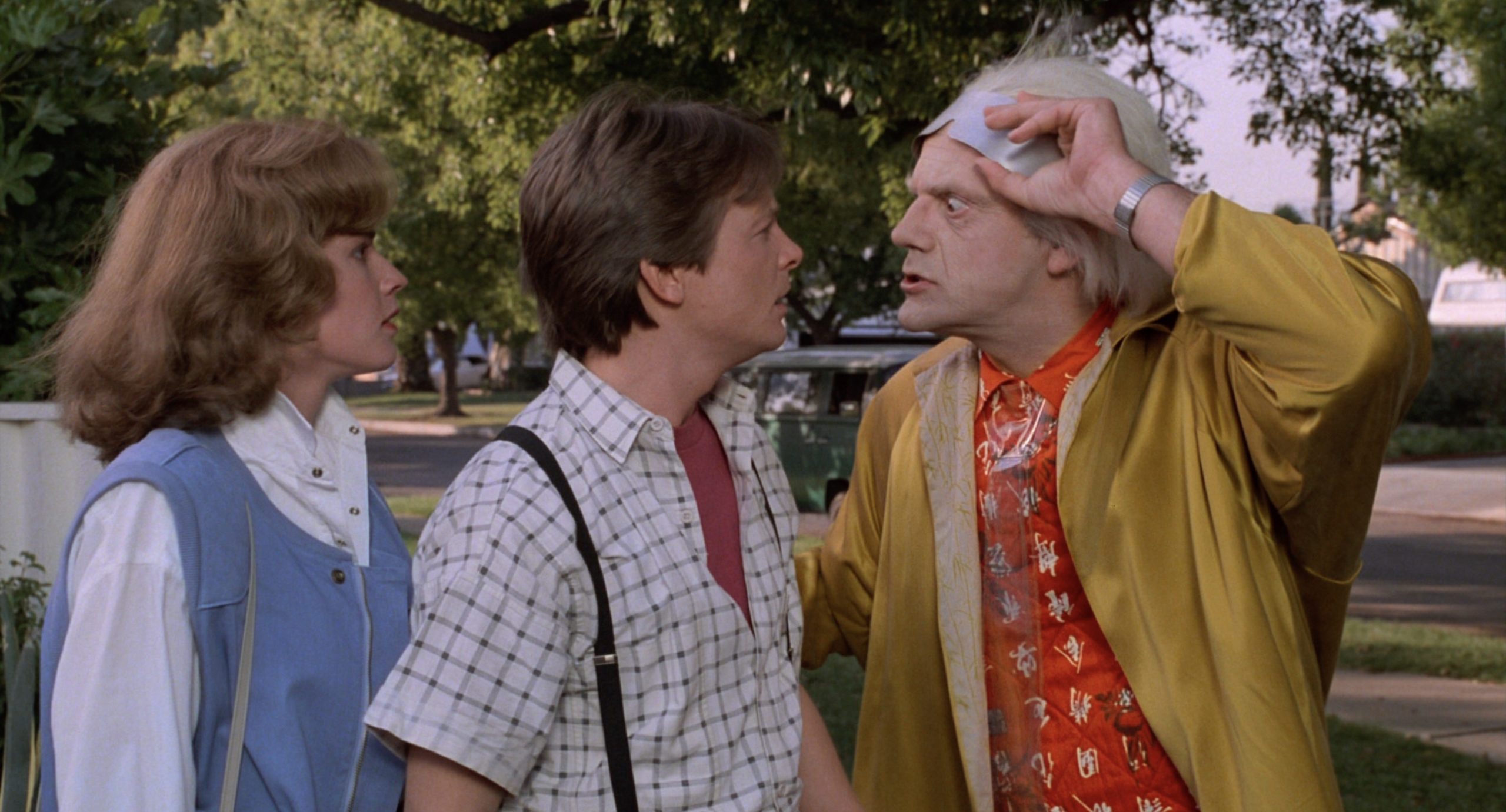 Back to the Future: Does physics of Marty's time travel add up?