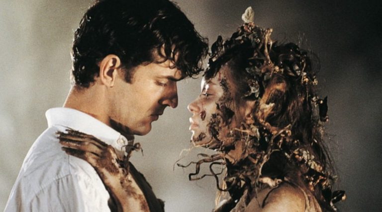 Rupert Everett and Anna Falchi in Cemetery Man (1994).