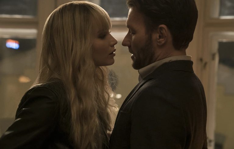 Jennifer Lawrence and Joel Edgerton in Red Sparrow (2018).