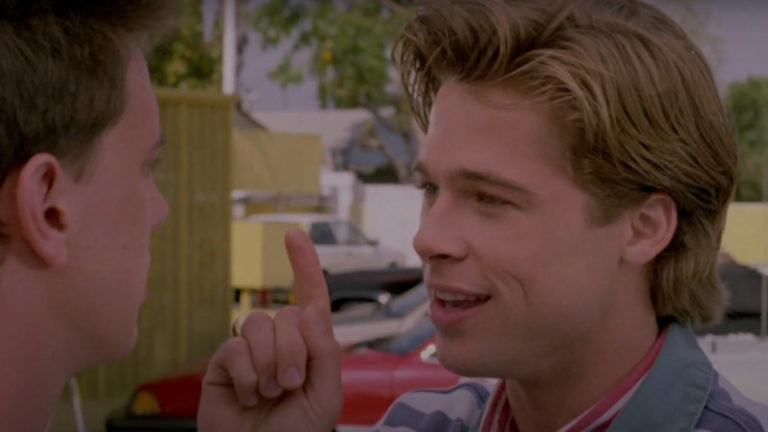Brad Pitt in Cutting Class (1989). 