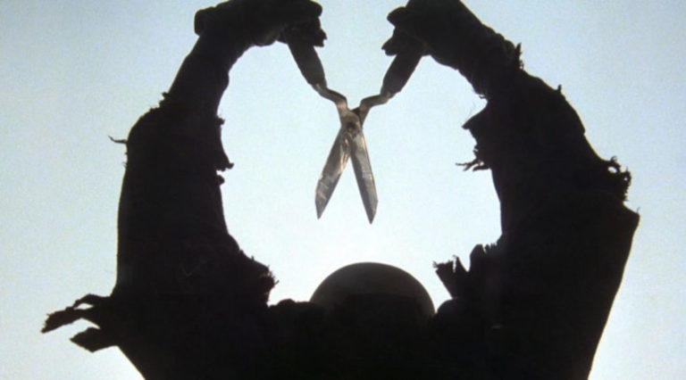 The silhouette of Cropsy in The Burning (1981).