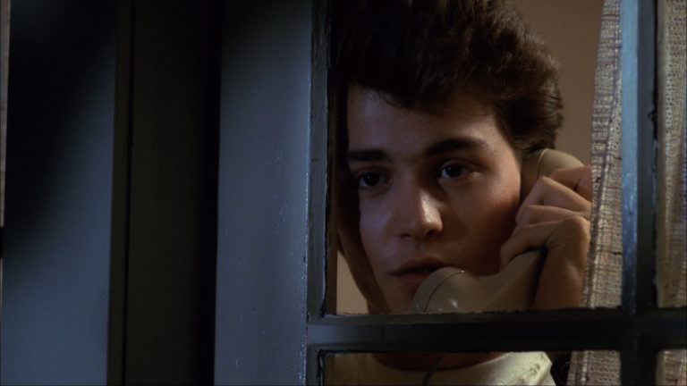 Johnny Depp in A Nightmare on Elm Street (1984).