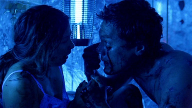 Michael Shannon freaks out Ashley Judd in Bug (2006).