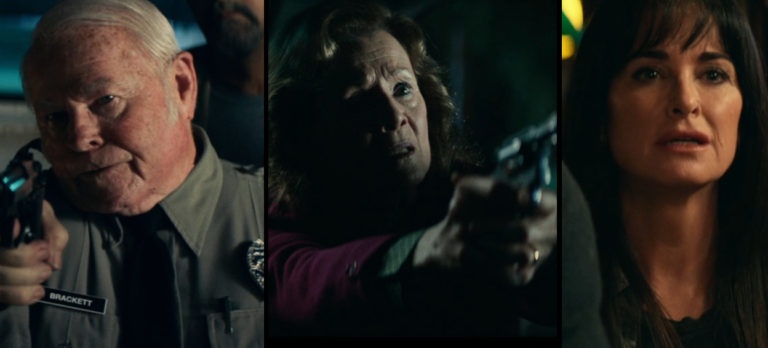 Charles Cyphers, Nancy Stephens, and Kyle Richards in Halloween kills (2021).
