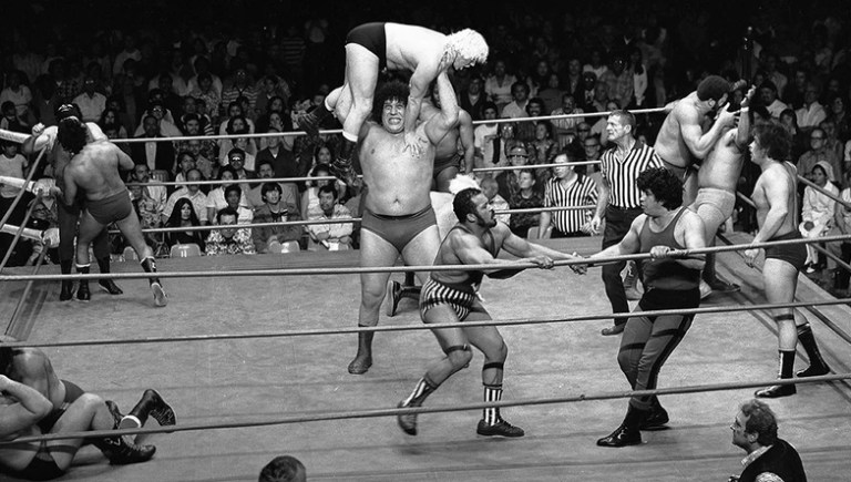 Andre the Giant battle royale photo by Theo Ehret.