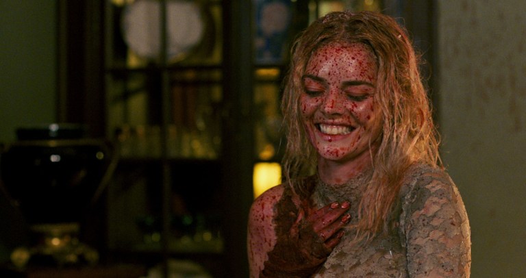 Samara Weaving in Ready or Not (2019).