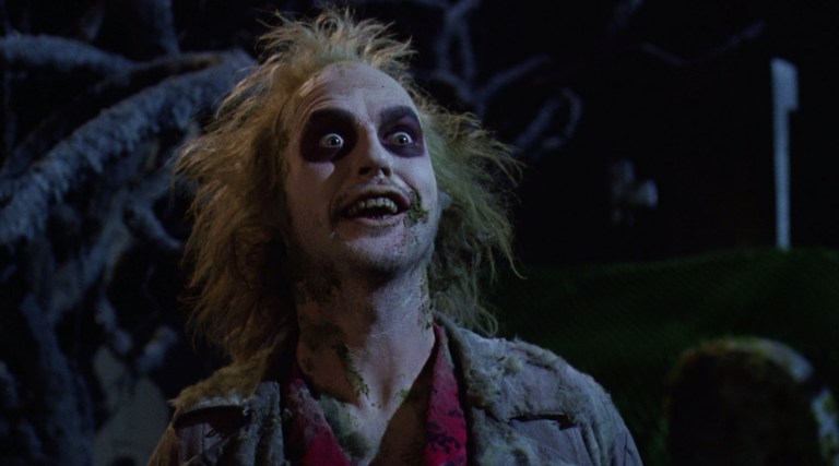 Michael Keaton in Beetlejuice (1988).