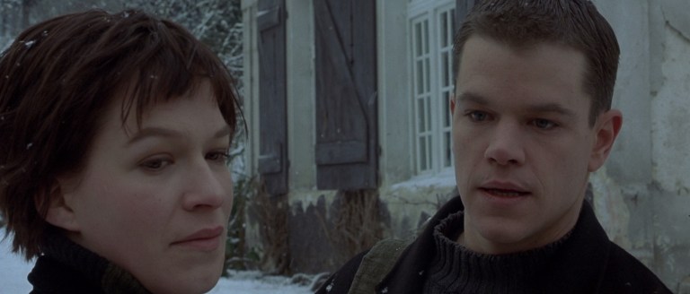 Franka Potente and Matt Damon in The Bourne Identity (2002).