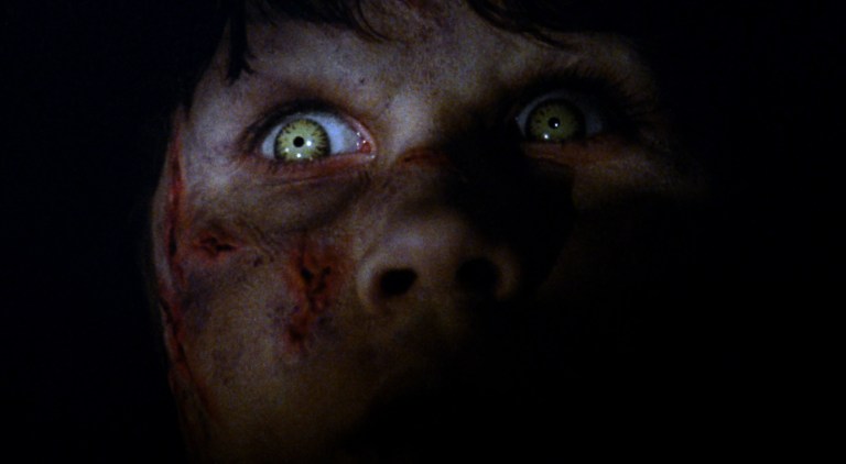Linda Blair as Regan in The Exorcist (1973).