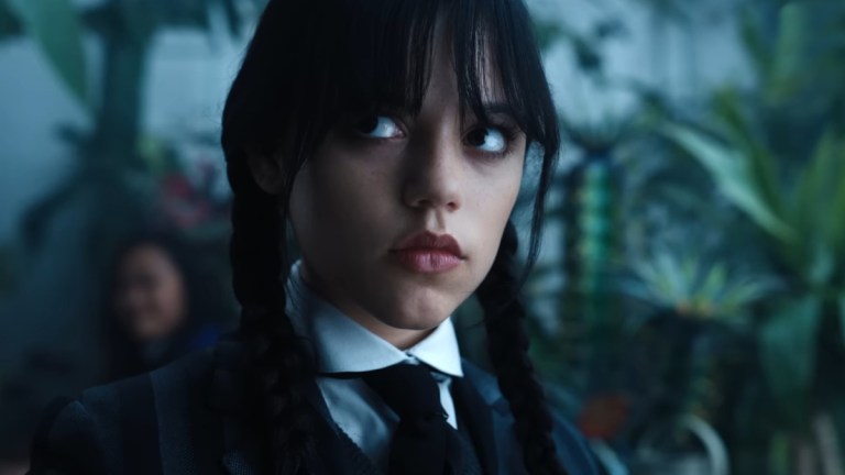Jenna Ortega as Wednesday Addams in Wednesday (2022).