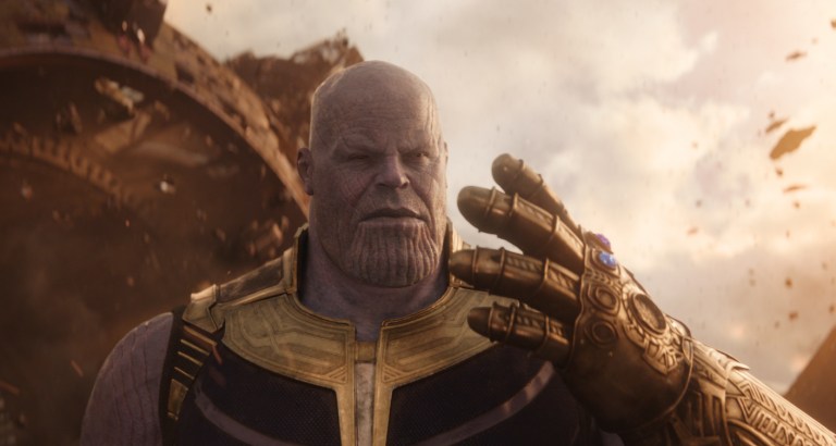 Josh Brolin as Thanos in Avengers: Infinity War (2018).