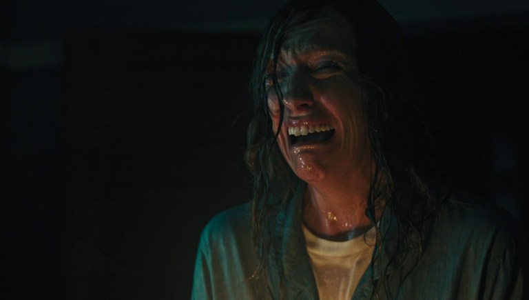 Toni Collette in Hereditary (2018).