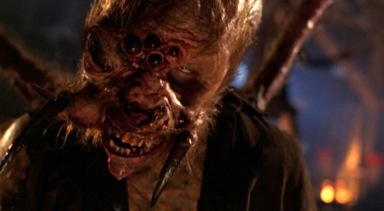 A spider-human monstrosity from Earth vs. The Spider (2001).