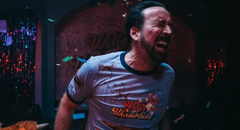 Nicolas Cage in Willy's Wonderland (2021).