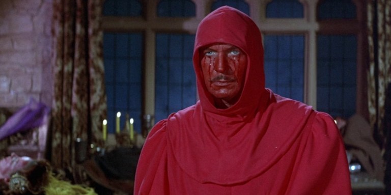 Vincent Price as the Red Death in Masque of the Red Death (1964).