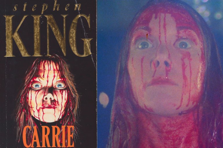An example a book being turned into a horror movie — Carrie