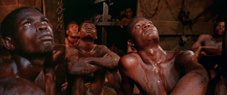 Slaves aboard a ship in Goodbye Uncle Tom (1971).