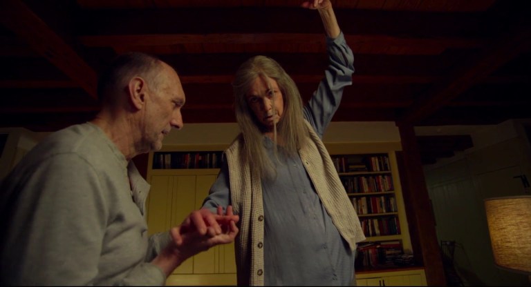 Peter McRobbie and Deanna Dunagan in The Visit (2015).
