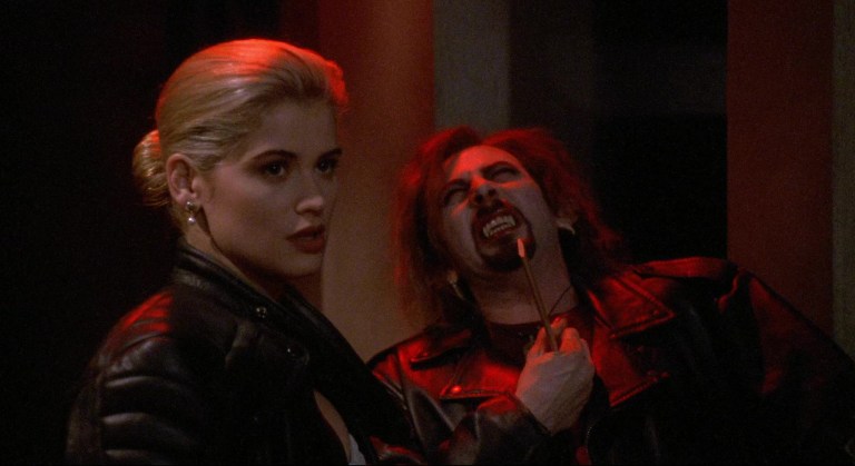 Kristy Swanson and Paul Reubens in Buffy the Vampire Slayer (1992).