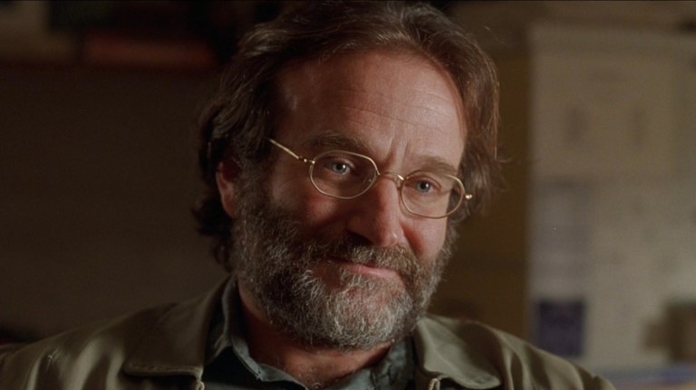 Robin Williams in "Good Will Hunting", considered one of the saddest movies of all time.