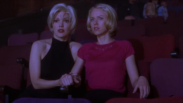 Laura Harring and Naomi Watts in Mulholland Drive (2001).