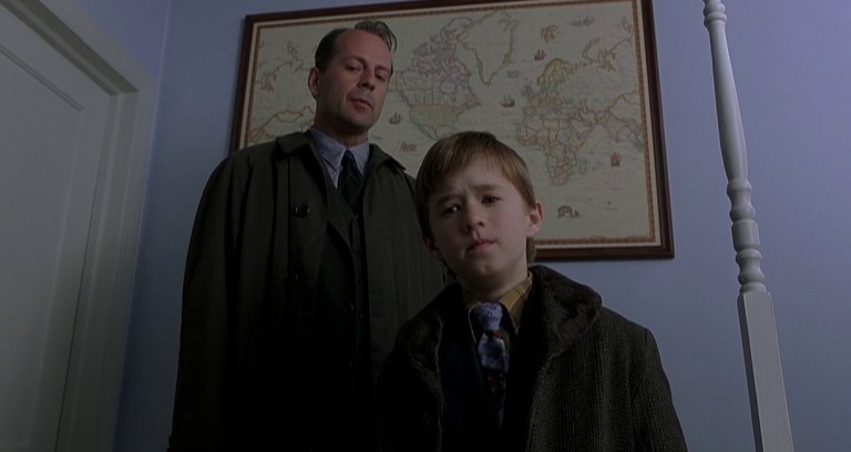 Bruce Willis and Haley Joel Osment in The Sixth Sense (1999)