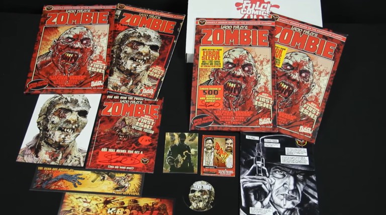 Eibon Press Zombie comic with all the extras.