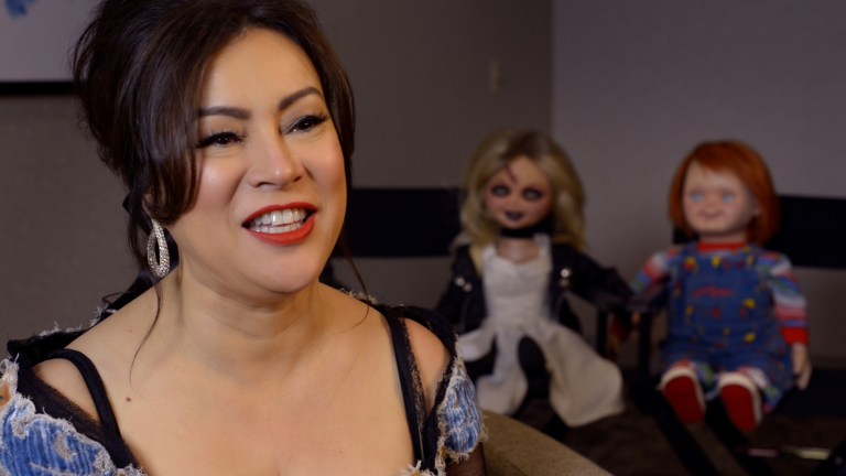 Jennifer Tilly interviewed for Living With Chucky (2022).