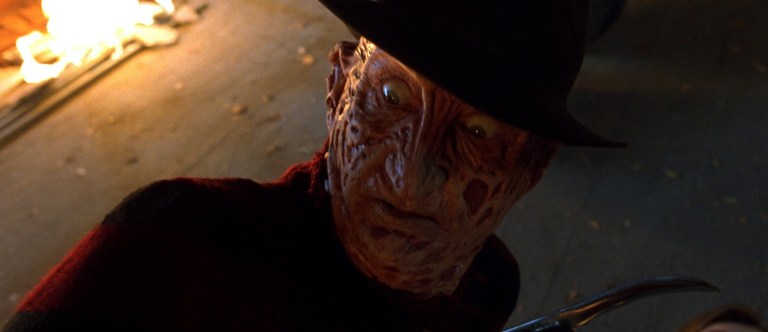 Freddy is freaked out by Jason in Freddy vs. Jason (2003).
