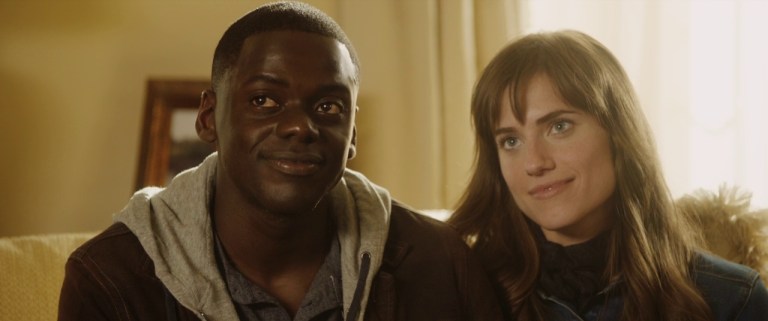 Daniel Kaluuya and Allison Williams in Get Out (2017).