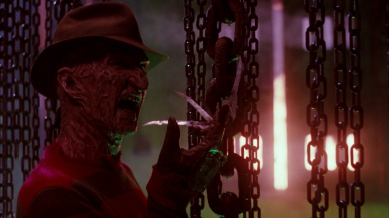 Robert Englund as Freddy Krueger in A Nightmare on Elm Street 4: The Dream Master (1988).