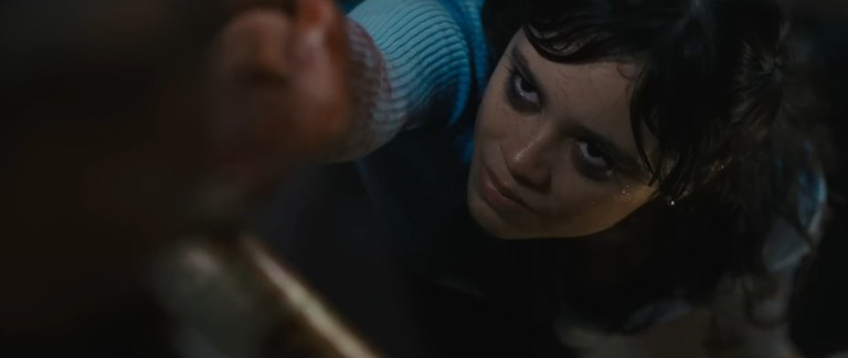 Jenna Ortega smirks as Tara in Scream VI (2023).