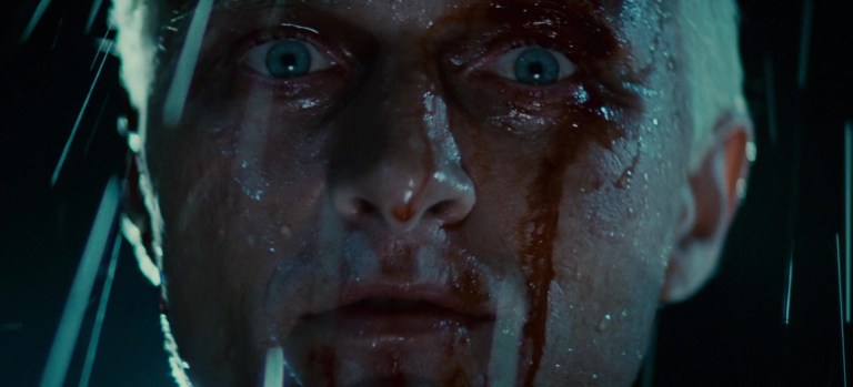 Rutget Hauer as Roy Batty in Blade Runner (1982).