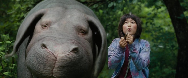 Ahn Seo-hyun in Okja (2017).