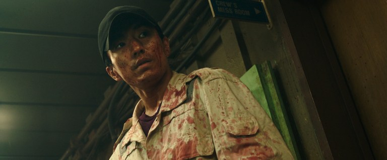 Jung Moon-sung as Kim Gyu-tae in Project Wolf Hunting (2022).