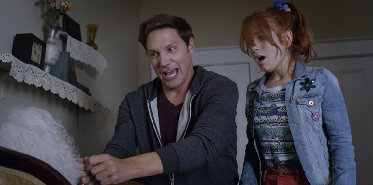 Michael Cassidy and Maria Thayer in Night of the Living Deb (2015).