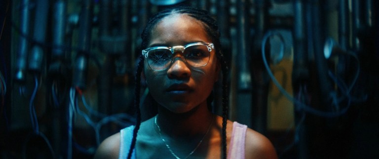 Layla DeLeon Hayes as Vicaria in The Angry Black Girl and Her Monster (2023).