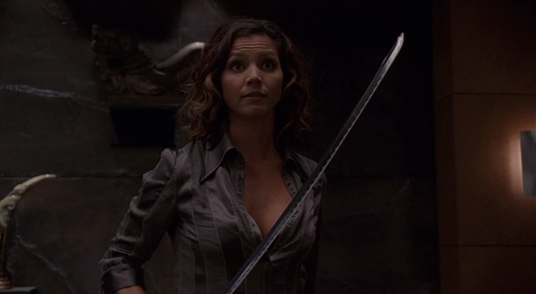 Charisma Carpenter as Cordelia Chase in the season five episode of Angel titled You're Welcome.