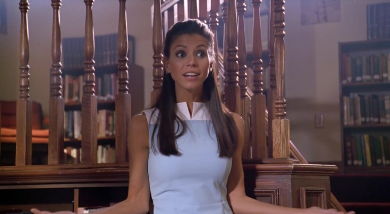 Charisma Carpenter as Cordelia Chase in Buffy the Vampire Slayer.