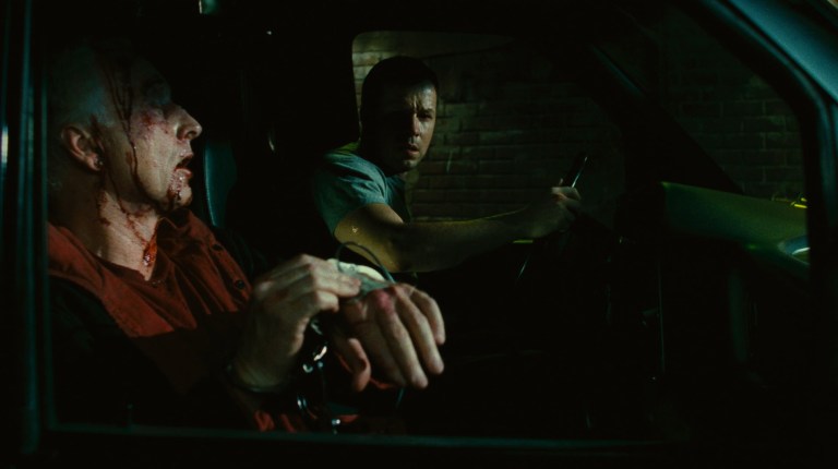 Jigsaw and Detective Eric Matthews in Saw II (2005).