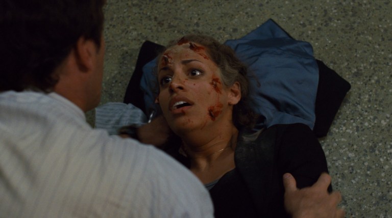 Agent Perez is injured in Saw IV (2007).