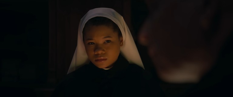 Storm Reid as Debra in The Nun II (2023).