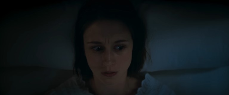 Sister Irene wakes up in Th Nun II (2023).