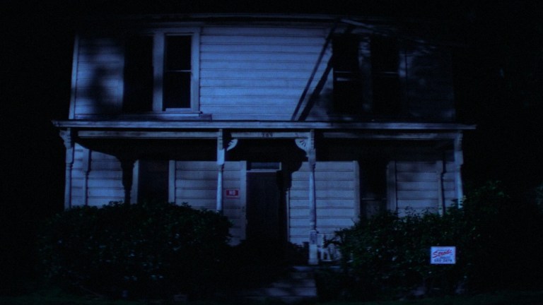 The Myers house as seen at the end of Halloween (1978).