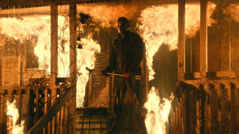 James Jude Courtney as Michael Myers in Halloween Kills (2021).