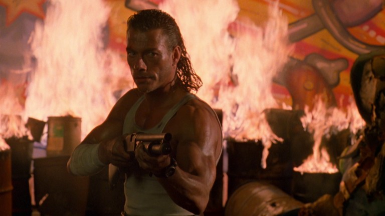 Jean-Claude Van Damme stars in Hard Target as Chance Boudreaux.