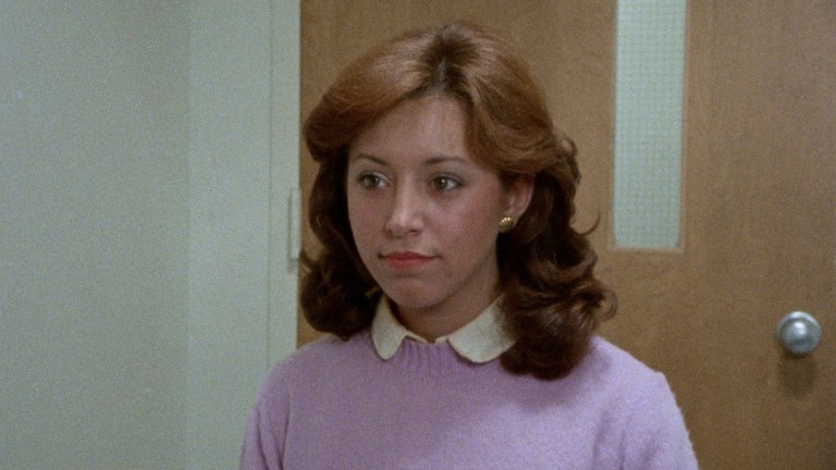 Forbes Riley as Julie Parker in Splatter University (1982).